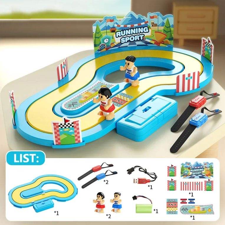 Interactive Induction Running Racing Toys Wireless Motion Sensor Battle Game Toy Racking Family Board Game for Kids Toys - G001