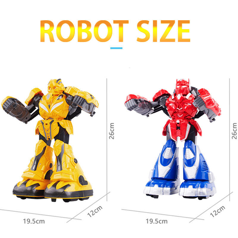 Interactive Boxing Battle Robot Toy Set for Kids | 2 Player Fighting Robots with Wired Controllers, Punch Action & Battle Game Fun