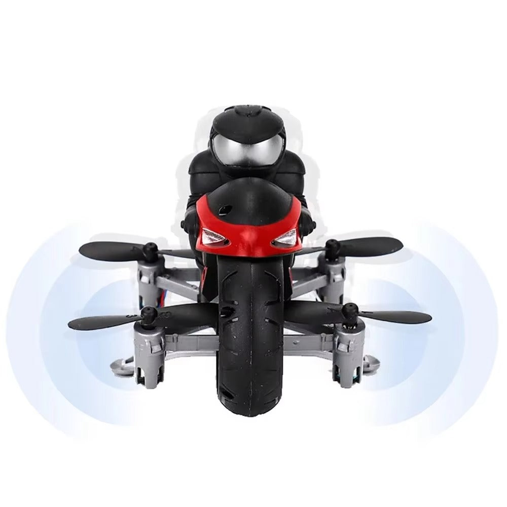 AF903 2-in-1 RC Flying Motorcycle Toy | 2.4GHz Land & Air Quadcopter with 360° Flips, LED Lights & Rechargeable Battery