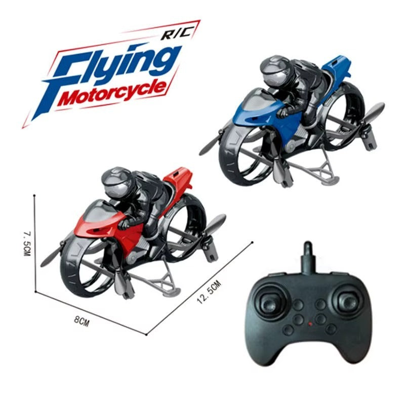 AF903 2-in-1 RC Flying Motorcycle Toy | 2.4GHz Land & Air Quadcopter with 360° Flips, LED Lights & Rechargeable Battery