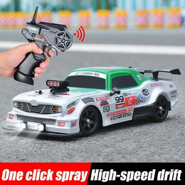 SC16A08-01  - 1:16 Scale 2.4GHz 4WD RC Racing Rally Drift Car with Spray Mist LED Lights High Speed Remote Control Stunt Car for Kids secondary