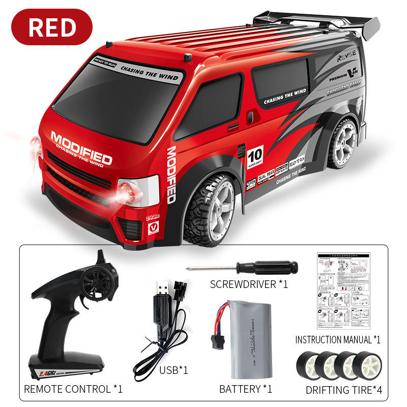 HAOJUN 828E - 1:14 Scale 4WD RC Drift Racing Van for Kids & Adults | 2.4GHz Remote Control Car with Drift Wheels, Rechargeable Battery, High-Speed Performance & Long-Range Control | Age 6+