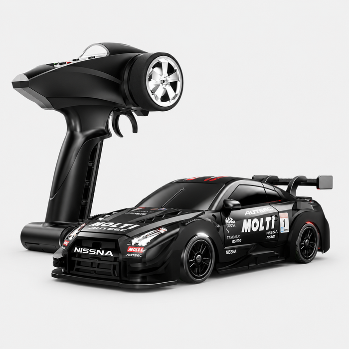 88RC GT43 - 1:43 Scale Semi-Alloy RC Drift Car with 2.4GHz Remote Control, 4WD High-Speed Racing Car, Rechargeable Battery, Ready-to-Run Remote Control Toy for Kids & Adults