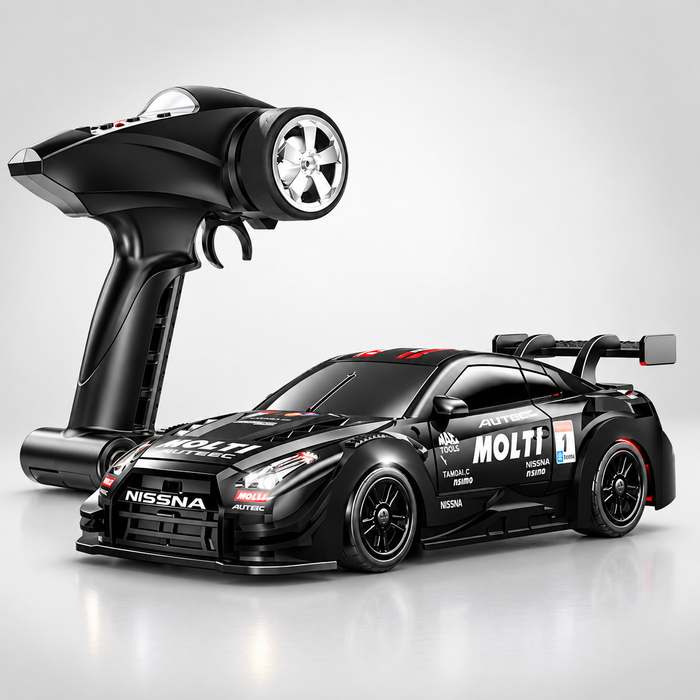 88RC GT43 - 1:43 Scale Semi-Alloy RC Drift Car with 2.4GHz Remote Control, 4WD High-Speed Racing Car, Rechargeable Battery, Ready-to-Run Remote Control Toy for Kids & Adults