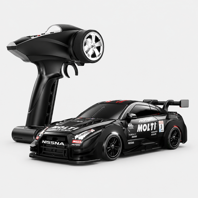 88RC GT43 - 1:43 Scale Semi-Alloy RC Drift Car with 2.4GHz Remote Control, 4WD High-Speed Racing Car, Rechargeable Battery, Ready-to-Run Remote Control Toy for Kids & Adults