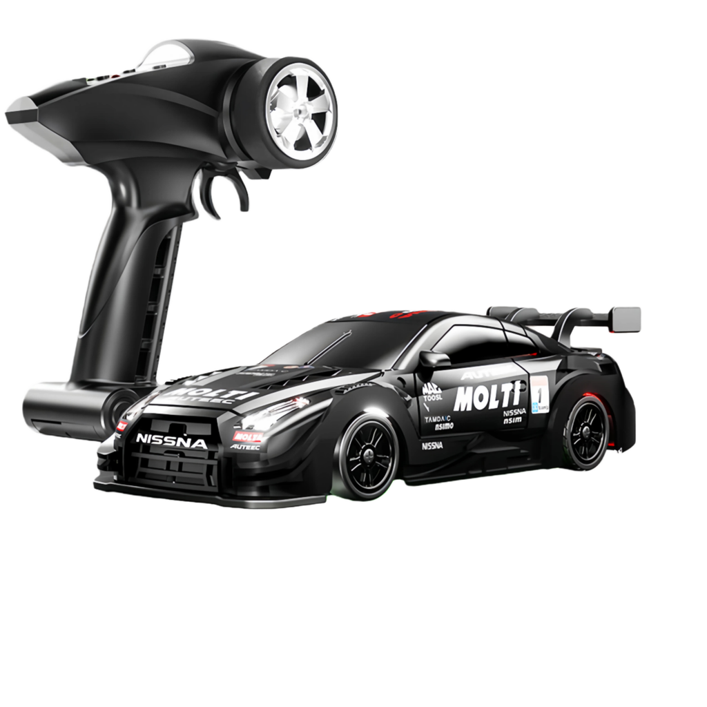 88RC GT43 - 1:43 Scale Semi-Alloy RC Drift Car with 2.4GHz Remote Control, 4WD High-Speed Racing Car, Rechargeable Battery, Ready-to-Run Remote Control Toy for Kids & Adults
