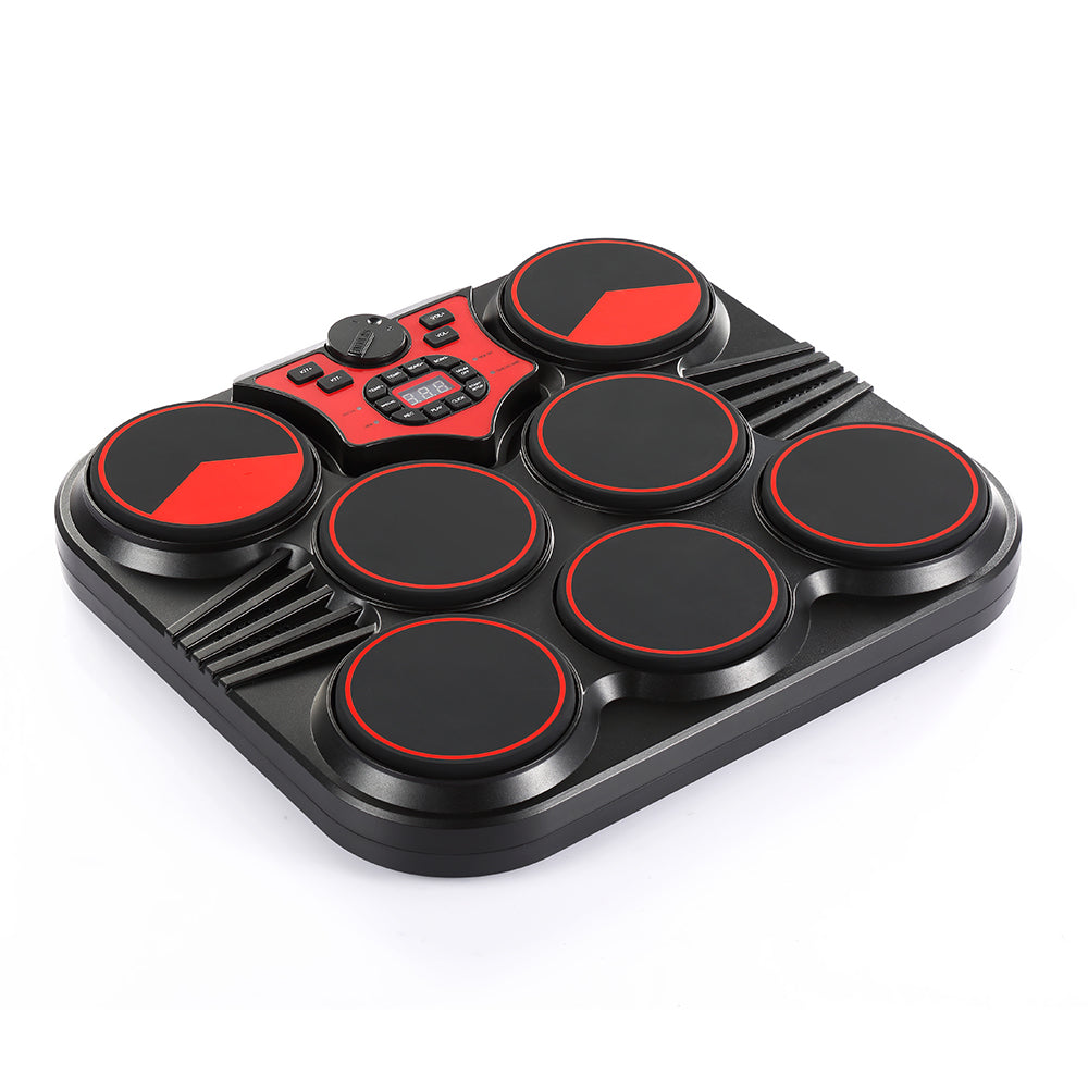 R7113 - Tabletop Electronic Drum Set for Kids & Beginners | 7-Pad Digital Drum Kit with LED Display, Built-in Controls, Drum Sticks & Portable Desktop Design