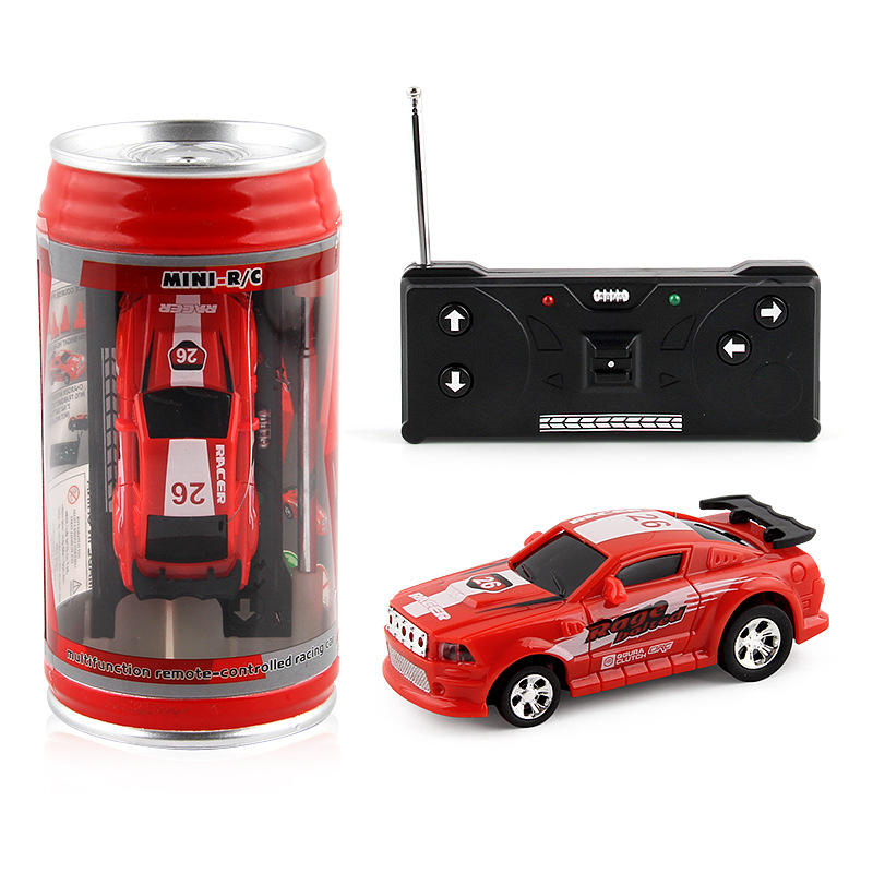 1:58 Mini RC Racing Car in Can | 2.4GHz Pocket Remote Control Car with Portable Soda Can Storage & High-Speed Fun