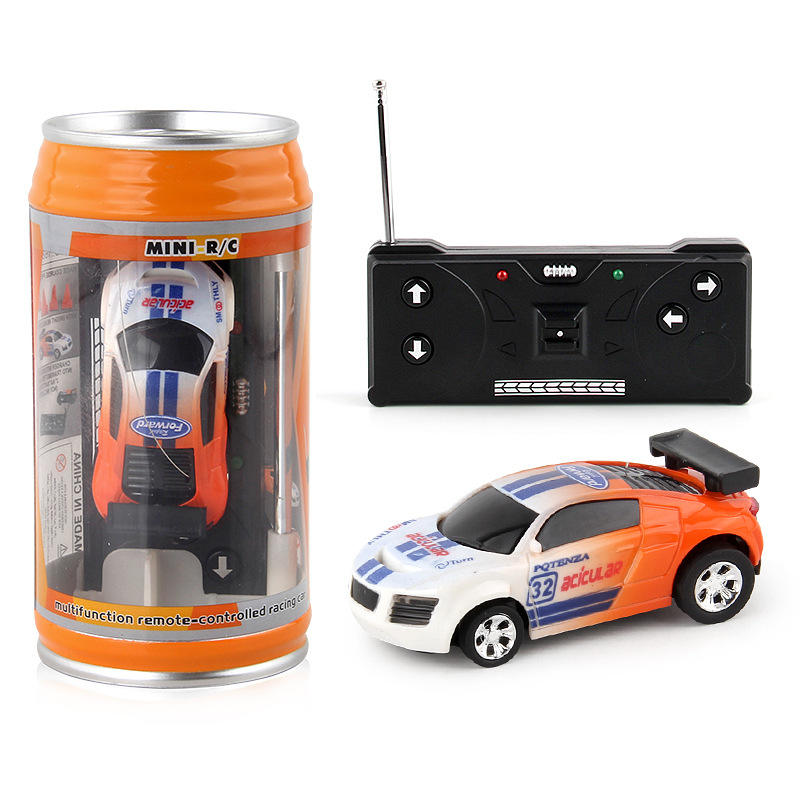 1:58 Mini RC Racing Car in Can | 2.4GHz Pocket Remote Control Car with Portable Soda Can Storage & High-Speed Fun