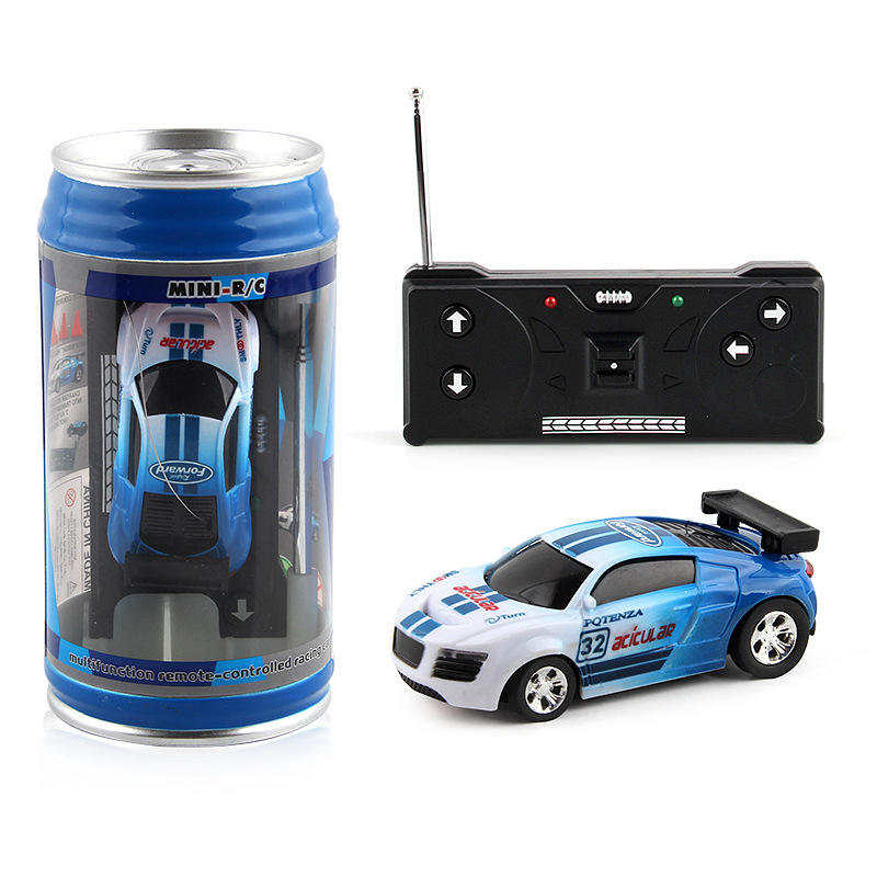 1:58 Mini RC Racing Car in Can | 2.4GHz Pocket Remote Control Car with Portable Soda Can Storage & High-Speed Fun