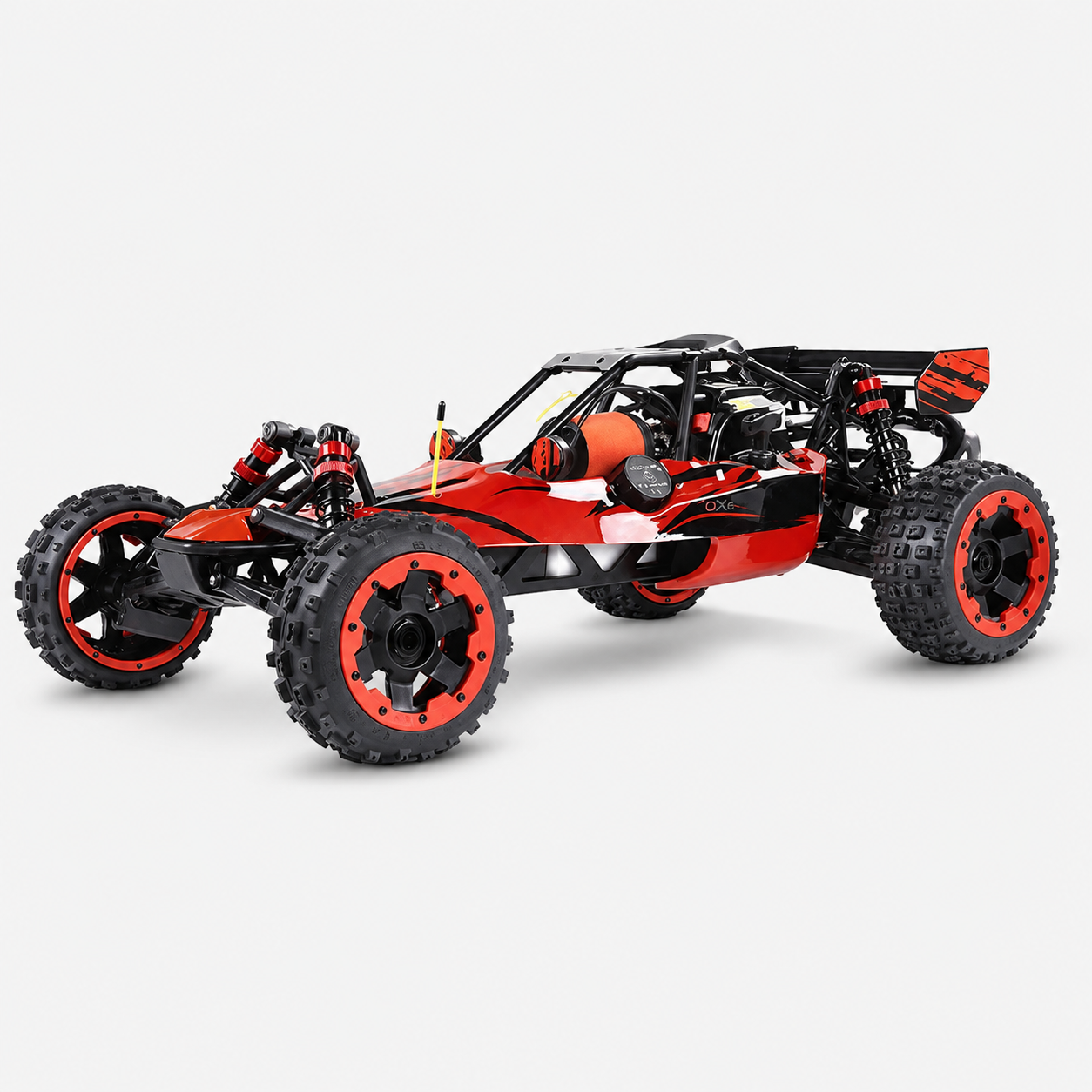 ROFUN Baha 5B - 1:5 Scale 29CC 2-Stroke Gasoline (Petrol) Powered RC Buggy Car with 2.4GHz Radio System, 2WD Off-Road Racing Remote Control Vehicle