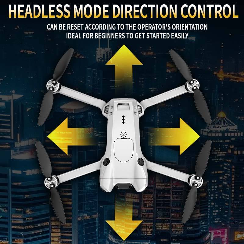 DJW M4 Ultra Foldable Dual Camera Drone with 4.3" Display Remote Controller, Brushless Motor, 90° Adjustable EIS Camera, Optical Flow Positioning, Altitude Hold, One-Key Takeoff & Return