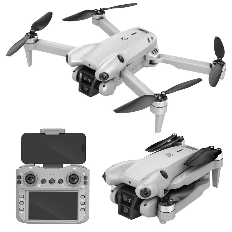DJW M4 Ultra Foldable Dual Camera Drone with 4.3" Display Remote Controller, Brushless Motor, 90° Adjustable EIS Camera, Optical Flow Positioning, Altitude Hold, One-Key Takeoff & Return
