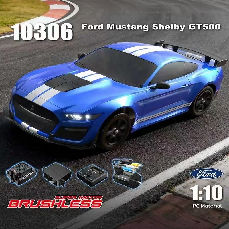 Hyper Go MJX 10306 1/10 Scale 4WD Brushless High Speed RC Drift Car GT500 70KM/H On-Road Racing Vehicle RTR Hobby Grade