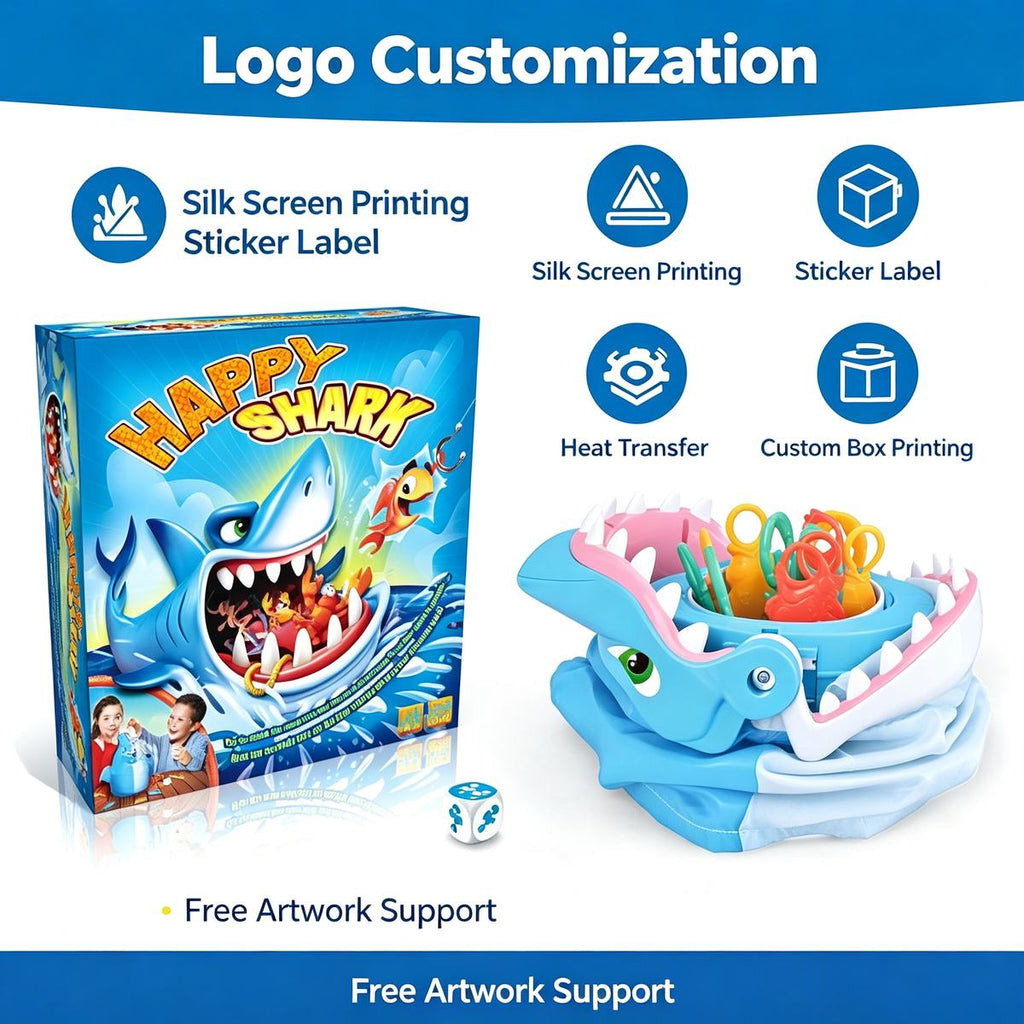 Shark Bite Finger Game Funny Shark Dentist Prank Toy Family Interactive Desktop Board Plastic for Kids Adults
