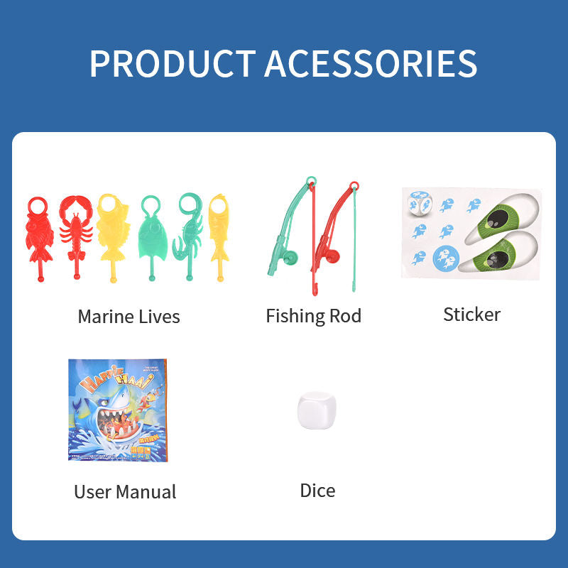 Shark Bite Finger Game Funny Shark Dentist Prank Toy Family Interactive Desktop Board Plastic for Kids Adults