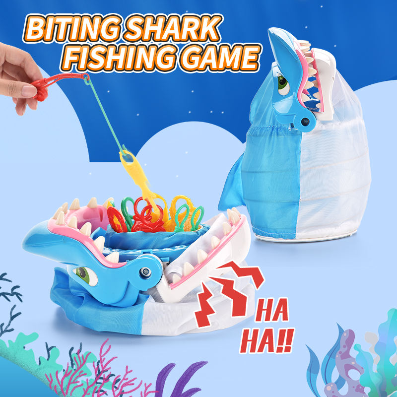Shark Bite Finger Game Funny Shark Dentist Prank Toy Family Interactive Desktop Board Plastic for Kids Adults