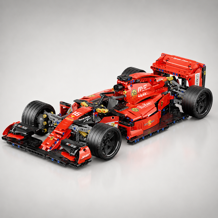 Machine Player 67110 Formula 1 Racing Car Building Blocks Set, 1:10 Scale, 1161-Piece F1 Model Kit, 48cm Large Race Car, ABS Construction Set for Kids & Adult Collectors