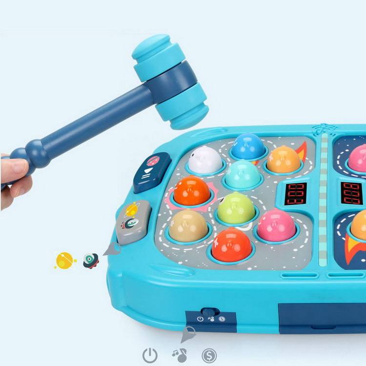 Coin Operated Whack a Mole Games PK Mode 2 Hammer For Children Double Interactive Educational Toys With Sound And Light