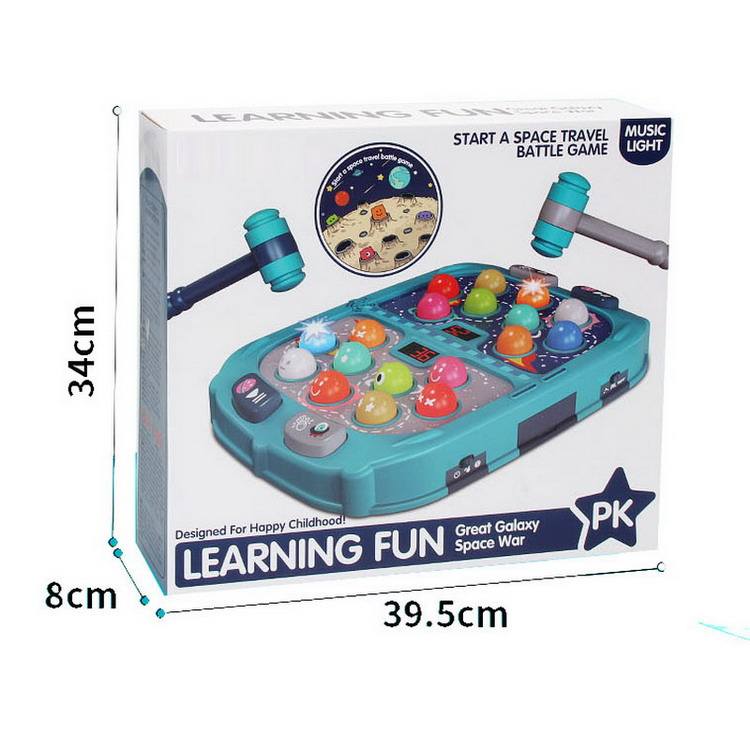 Coin Operated Whack a Mole Games PK Mode 2 Hammer For Children Double Interactive Educational Toys With Sound And Light