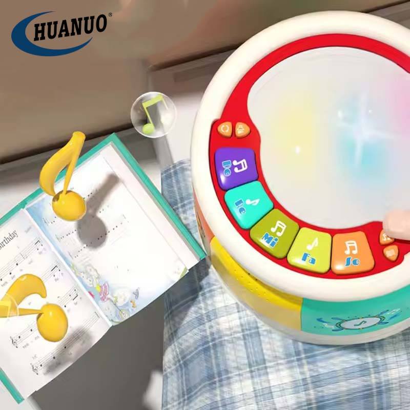 Musical Hand Drum Baby Toys Educational Light up Sensory Bongo Musical Toys for Toddlers