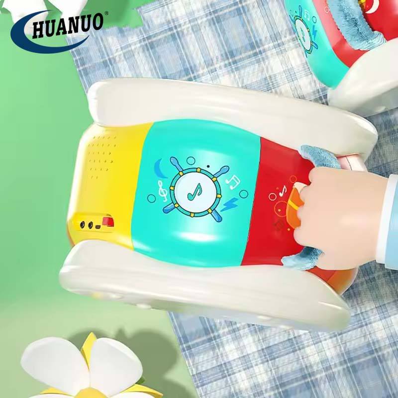 Musical Hand Drum Baby Toys Educational Light up Sensory Bongo Musical Toys for Toddlers