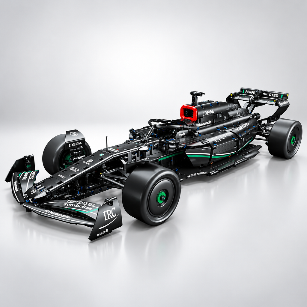 Machine Player 66654 - 1:8 Scale Formula One Racing Car Building Blocks Set, 1778 Pieces, Static Model - RC Upgrade Compatible (Motor, Battery & Remote Control Not Included)