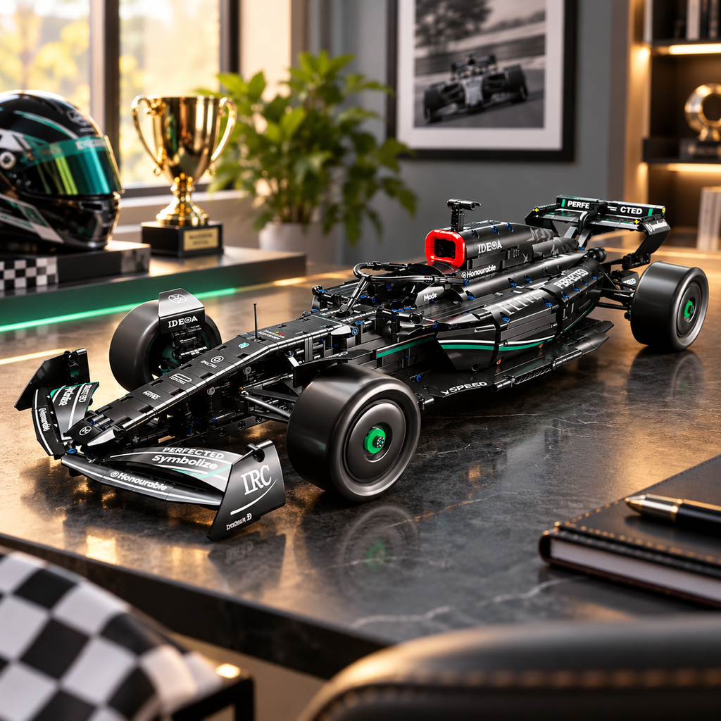 Machine Player 66654 - 1:8 Scale Formula One Racing Car Building Blocks Set, 1778 Pieces, Static Model - RC Upgrade Compatible (Motor, Battery & Remote Control Not Included)