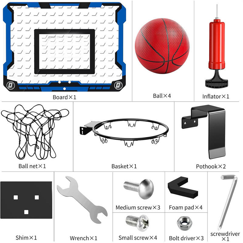 Ring Basketball Hoop Wall-mounted Indoor and Outdoor Training Home Kids Basketball Toy