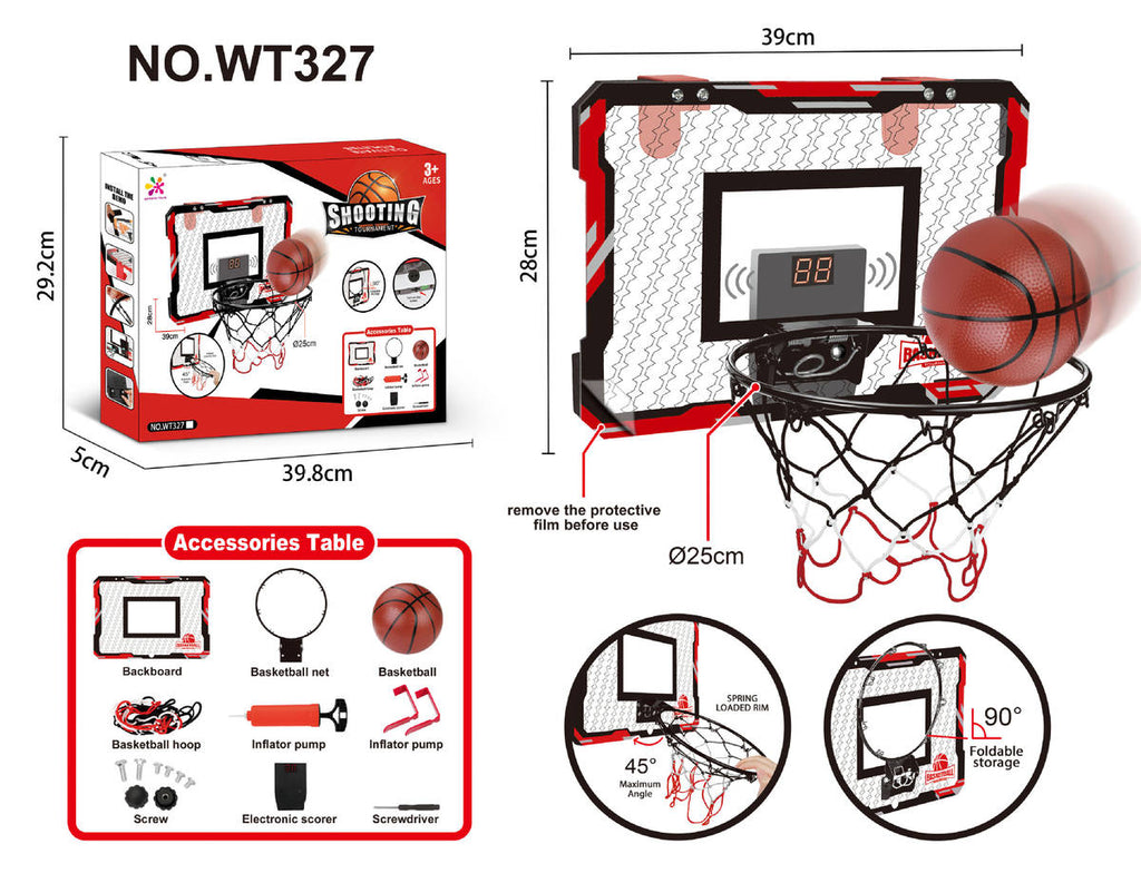 Ring Basketball Hoop Wall-mounted Indoor and Outdoor Training Home Kids Basketball Toy
