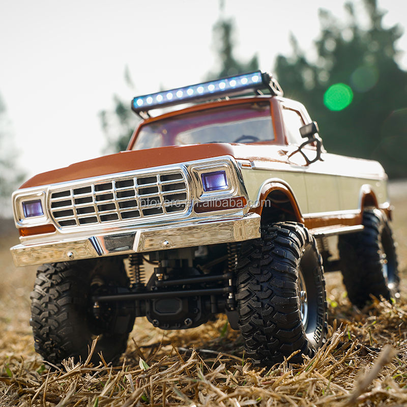 HB R1611 - 1:16 Scale 4WD RC Off-Road Crawler Truck, 2.4GHz Full Proportional Remote Control, IPX4 Water Resistant, LED Lights, RTR All-Terrain Climbing Vehicle