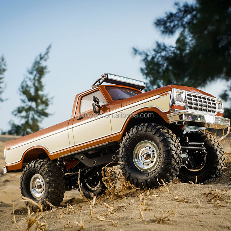 HB R1611 - 1:16 Scale 4WD RC Off-Road Crawler Truck, 2.4GHz Full Proportional Remote Control, IPX4 Water Resistant, LED Lights, RTR All-Terrain Climbing Vehicle