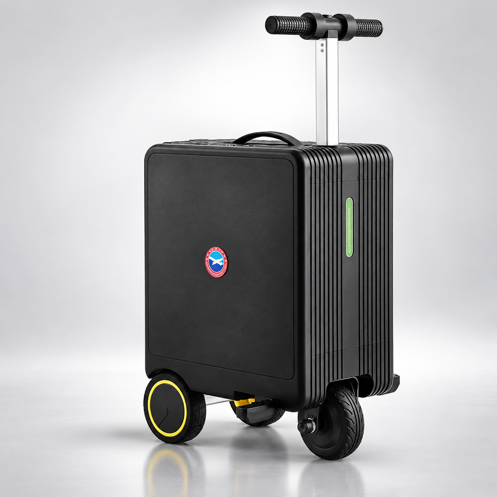 Airwheel SE3S Smart Electric Riding Suitcase, 20L Rideable Carry-On Luggage with 250W Brushless Motor, 13 km/h Speed, 73.26Wh Removable Battery, TSA Lock and USB Charging