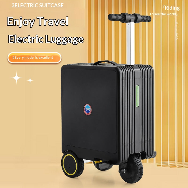 Airwheel SE3S Smart Electric Riding Suitcase, 20L Rideable Carry-On Luggage with 250W Brushless Motor, 13 km/h Speed, 73.26Wh Removable Battery, TSA Lock and USB Charging