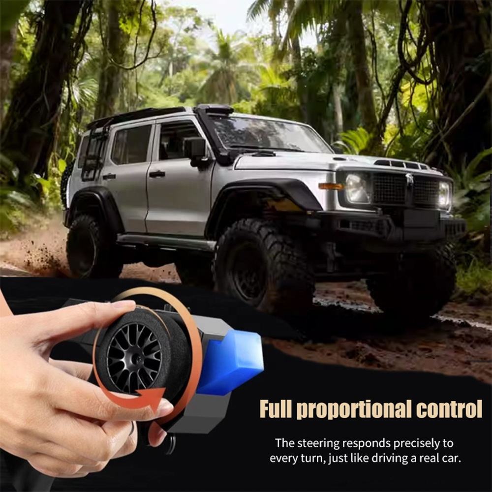 MN-300 1/12 RC Climbing Vehicle 2.4G 4WD Cross-country Buggy Model SUV Racing Off-Road Car with Lights