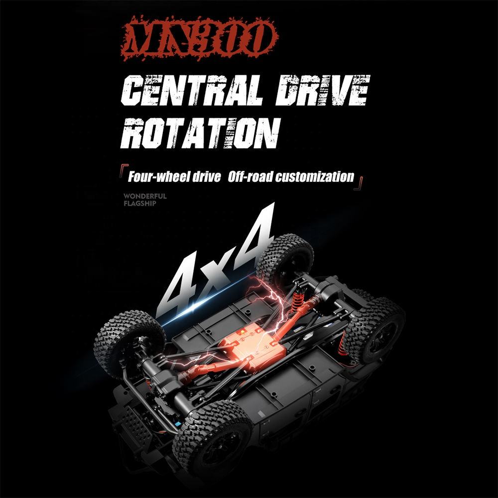 MN-300 1/12 RC Climbing Vehicle 2.4G 4WD Cross-country Buggy Model SUV Racing Off-Road Car with Lights