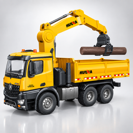 HUINA 1538 1/14 26CH Alloy Wood Grabber Dumper Remote Control Engineering Construction Model