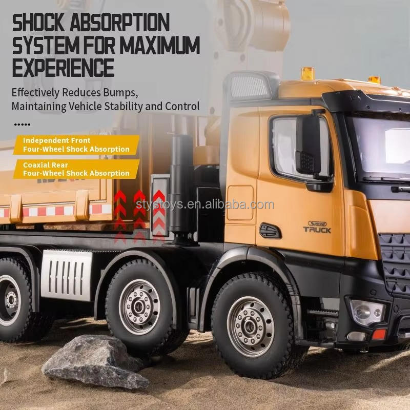 HUINA 1538 1/14 26CH Alloy Wood Grabber Dumper Remote Control Engineering Construction Model