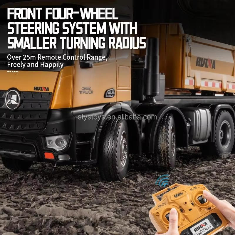 HUINA 1538 1/14 26CH Alloy Wood Grabber Dumper Remote Control Engineering Construction Model