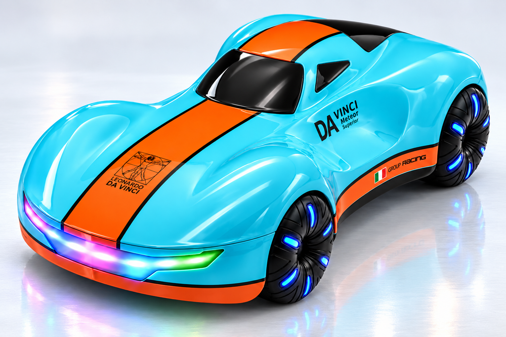 9 Channel Remote Control EV Sport Car Model Dual Spray RC Racing Car Body Light Control Electric Vehicle Toys With Charging Pile
