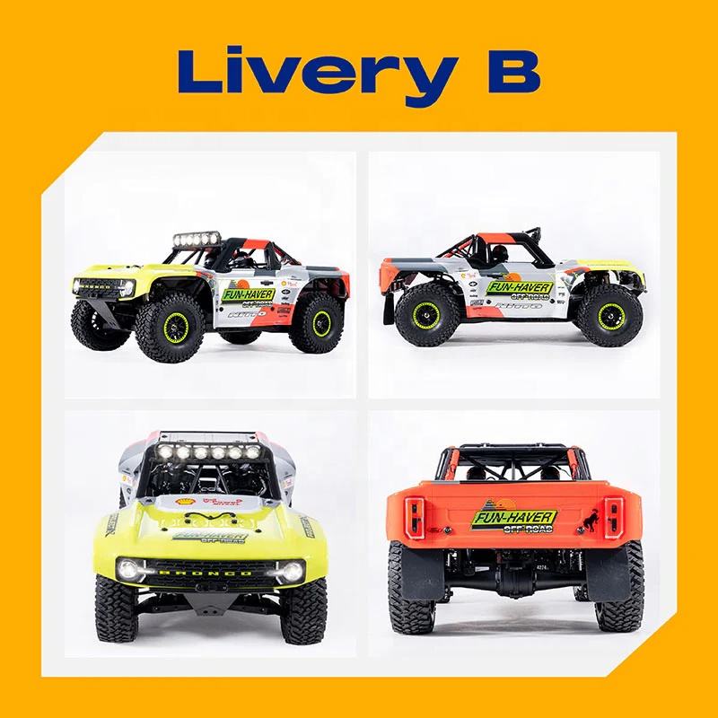 FMS 10702 RS25 - 1:7 Scale Ford Bronco U4 Funhaver 2025 Brushless RC Truck, 4WD, 80 km/h, 1600KV Motor, 150A ESC, Gyro Radio, LED Lights (Battery and Charger Not Included)