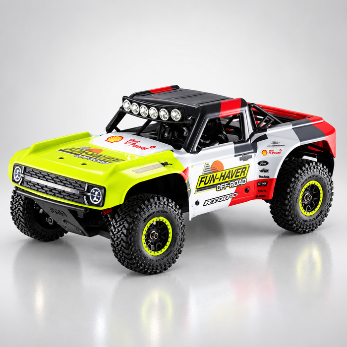 FMS 11871 RS24-BL - 1:18 Scale, Ford Bronco U4 Funhaver Brushless RC Truck, 4WD, 45 km/h, 2.4 GHz Radio, LED Lights, Off-Road Racing Design, (Battery and Charger Not Included)