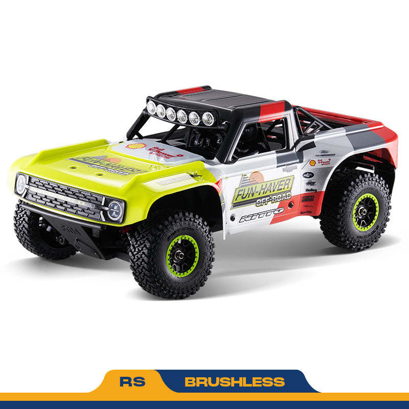 FMS 11871 RS24-BL - 1:18 Scale, Ford Bronco U4 Funhaver Brushless RC Truck, 4WD, 45 km/h, 2.4 GHz Radio, LED Lights, Off-Road Racing Design, (Battery and Charger Not Included)