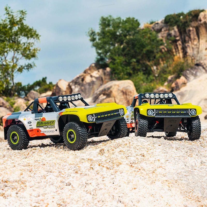 FMS 11871 RS24-BL - 1:18 Scale, Ford Bronco U4 Funhaver Brushless RC Truck, 4WD, 45 km/h, 2.4 GHz Radio, LED Lights, Off-Road Racing Design, (Battery and Charger Not Included)