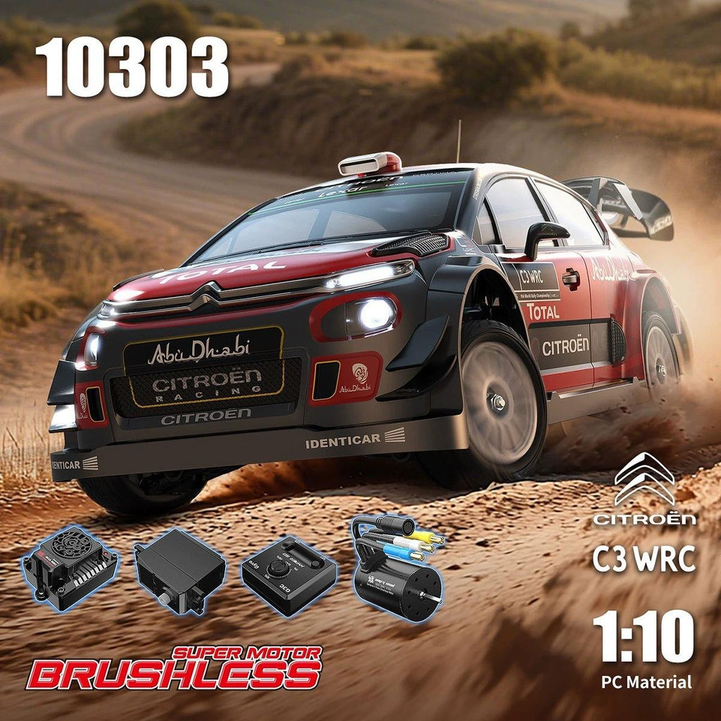 JX Hyper Go 10303 Citroen C3 WRC 1/10 High Speed Sport Car 2.4G Brushless Racing Car RTR with Light