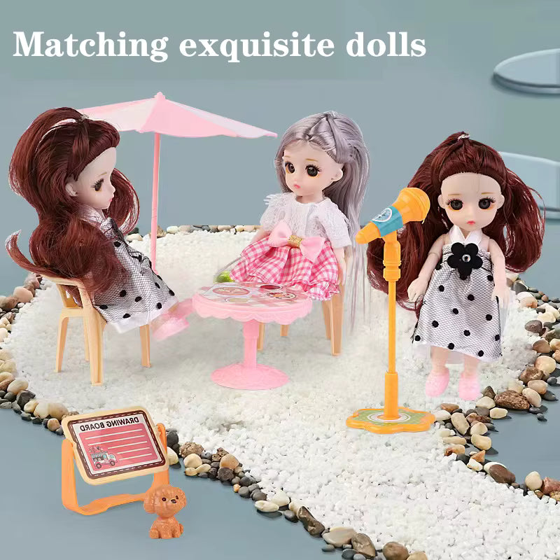 Large Doll House Kit Toys with Spray Function Pretend Play Dream Girl Doll House Furniture Toy for Kids #668-80A description image 3