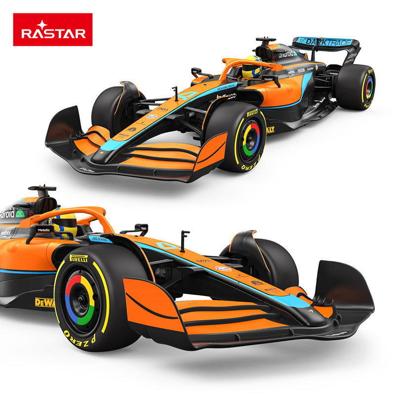 RASTAR McLaren F1 MCL36 - 1:12 Scale Formula 1 Racing Car with Remote Control, Forward and Reverse Drive, Left and Right Steering, Independent Front Suspension and DIY Sticker Set - Model 99860