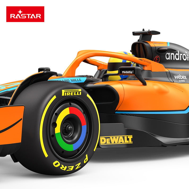 RASTAR McLaren F1 MCL36 - 1:12 Scale Formula 1 Racing Car with Remote Control, Forward and Reverse Drive, Left and Right Steering, Independent Front Suspension and DIY Sticker Set - Model 99860