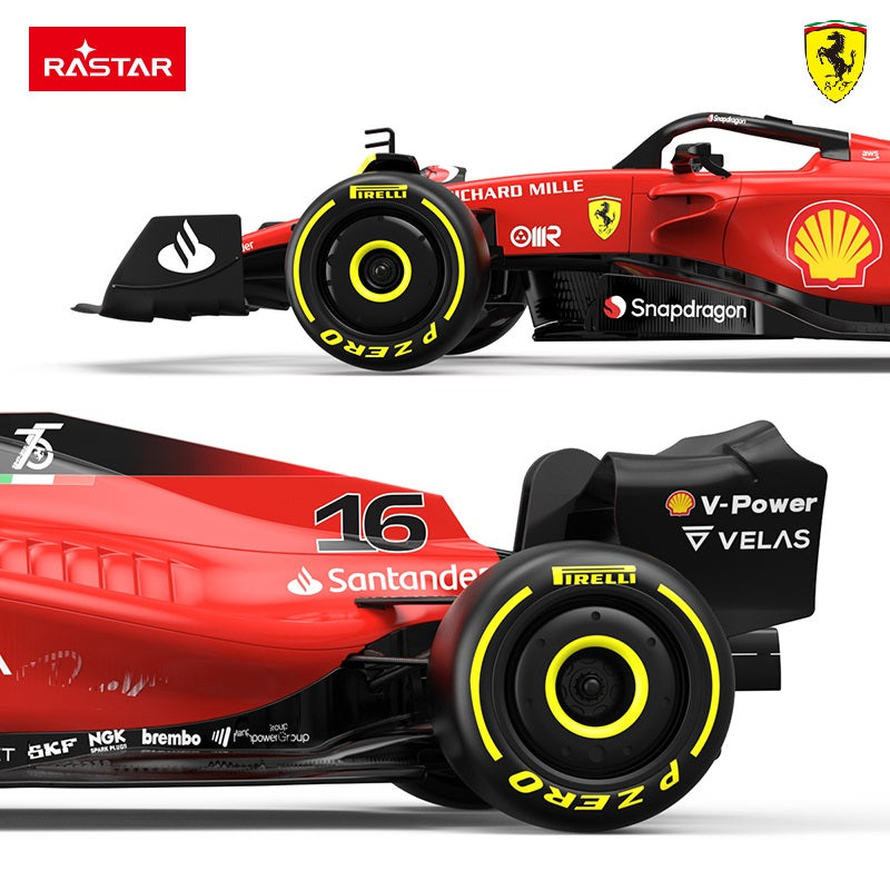 RASTAR Ferrari F1-75 RC Car, Model 99960 - 1:12 Scale Formula 1 Racing Car with 2.4GHz Remote Control, Rechargeable Battery, Forward and Reverse Drive, Left and Right Steering