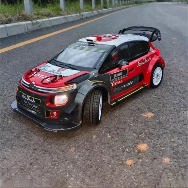 MJX Hyper Go 7303DC - 1:7 Citroën C3 WRC 4WD Brushless RC Rally Car, 3974 2500KV Sensored Motor, 120A ESC, 35KG Metal Servo, G3C Gyro, Triple Metal Differentials, 4S Battery & Charger